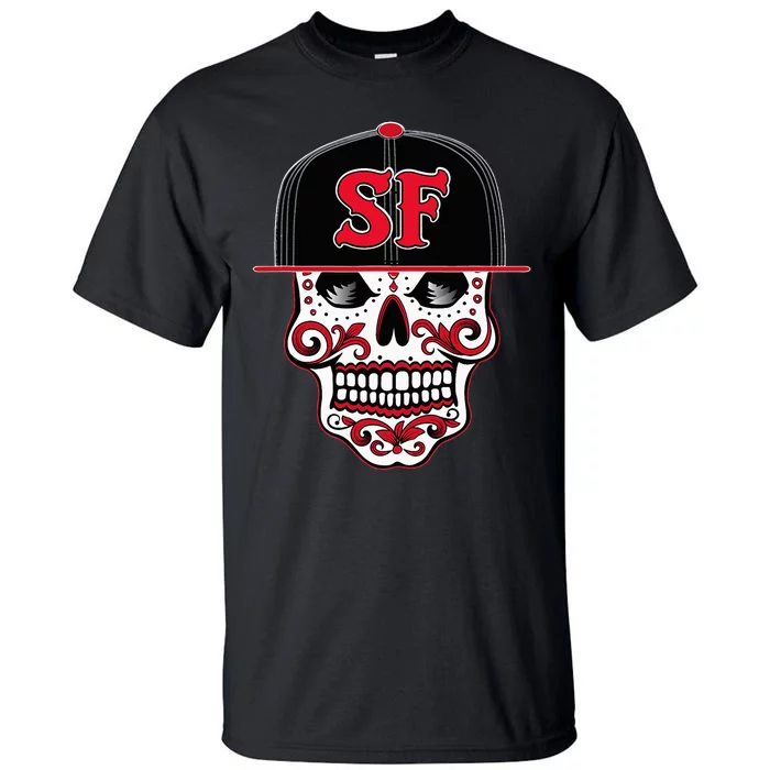 San Francisco Mexican Sugar Skull Design Bay Area Tall T-Shirt