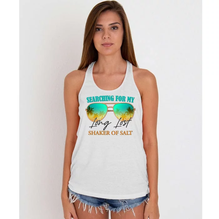 Searching For My Long Lost Shaker Of Salt Women's Knotted Racerback Tank