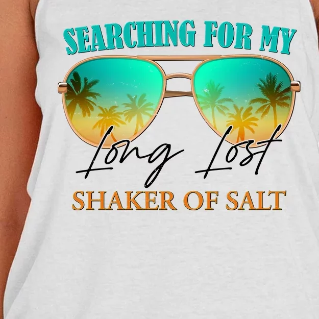 Searching For My Long Lost Shaker Of Salt Women's Knotted Racerback Tank