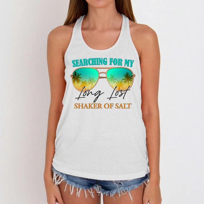 Searching For My Long Lost Shaker Of Salt Women's Knotted Racerback Tank