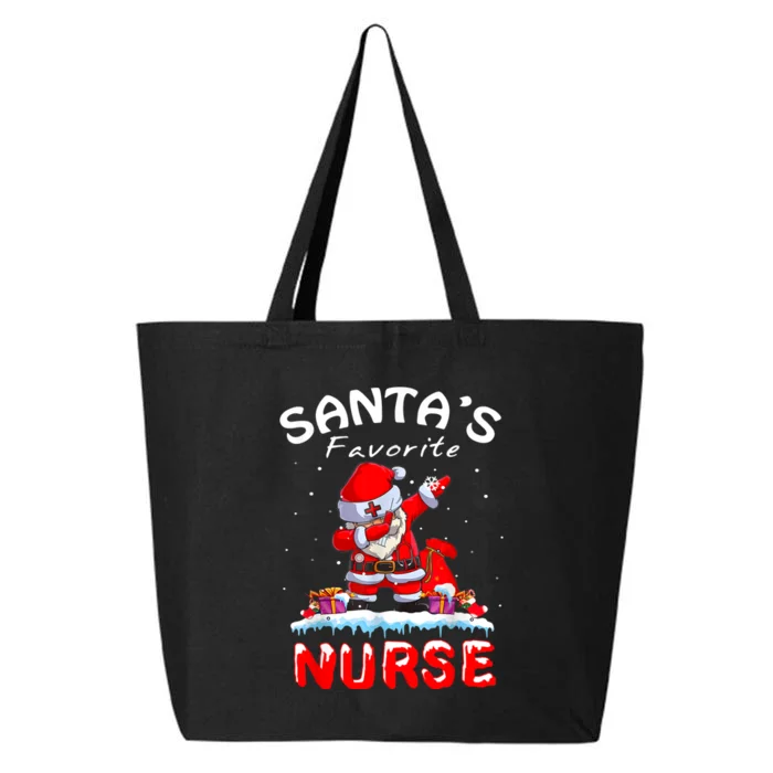 SantaS Favorite Nurse Christmas Funny Dabbing Santa 25L Jumbo Tote