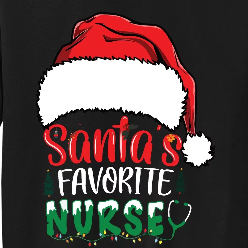 Santas Favorite Nurse Christmas Nursing Sweatshirt