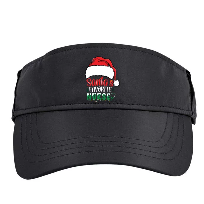 Santas Favorite Nurse Christmas Nursing Adult Drive Performance Visor