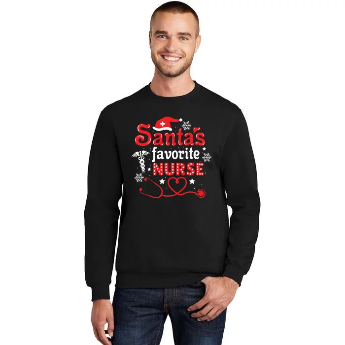 Santas Favorite Nurse Christmas Sweatshirt