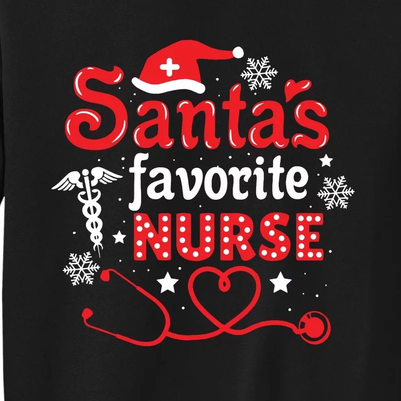 Santas Favorite Nurse Christmas Sweatshirt