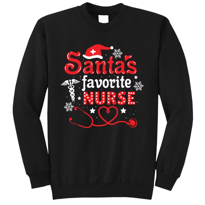 Santas Favorite Nurse Christmas Sweatshirt