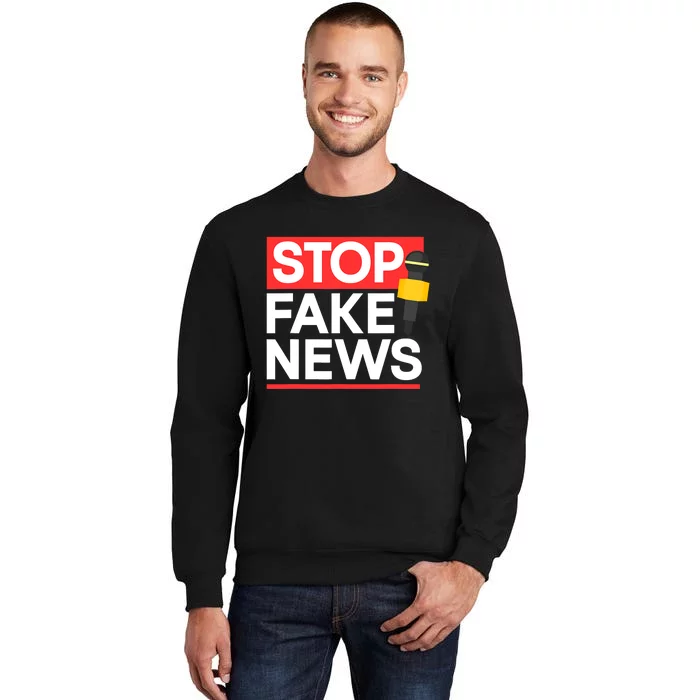 Stop Fake News Journalism Journalist Rights Press Freedom Sweatshirt