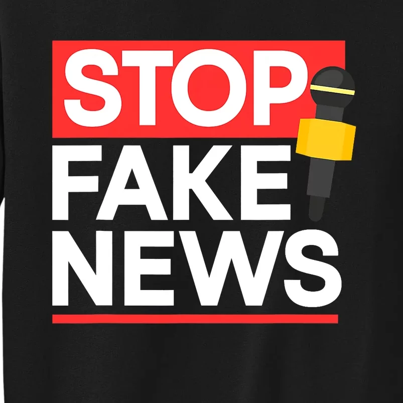 Stop Fake News Journalism Journalist Rights Press Freedom Sweatshirt