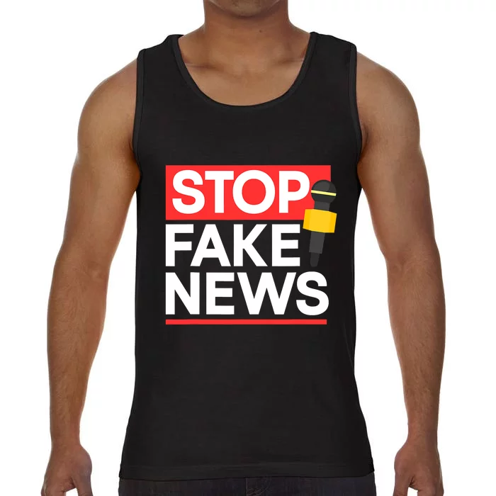 Stop Fake News Journalism Journalist Rights Press Freedom Comfort Colors® Tank Top