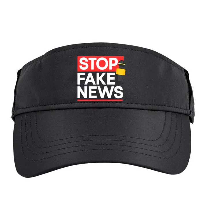 Stop Fake News Journalism Journalist Rights Press Freedom Adult Drive Performance Visor