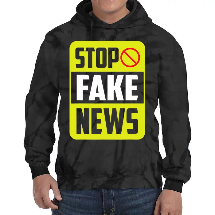 Stop Fake News Press Freedom Rights Journalism Journalist Tie Dye Hoodie