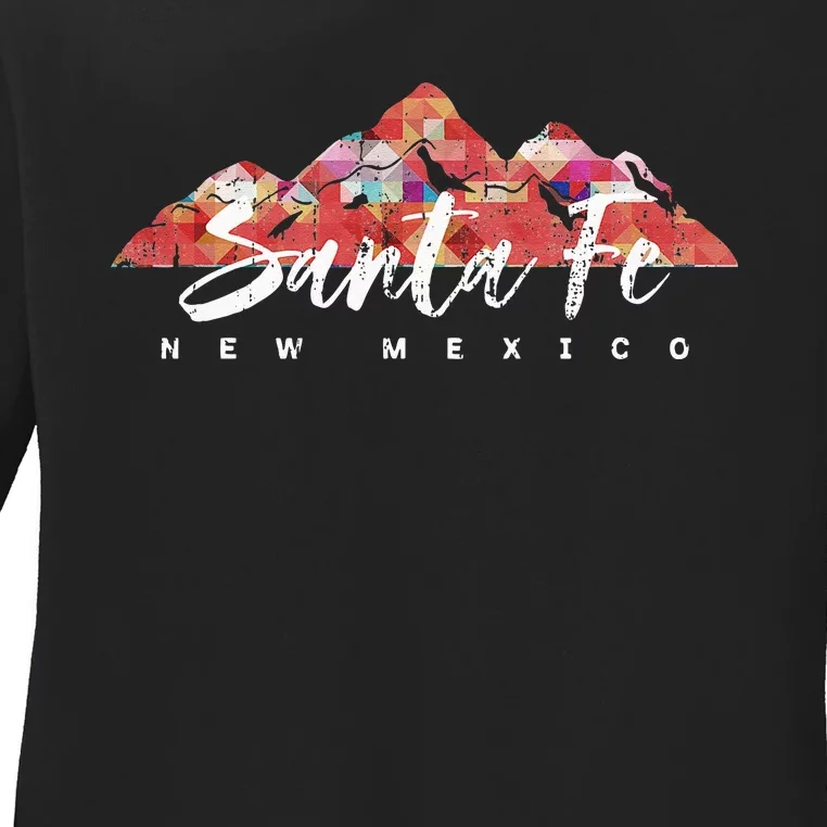 SANTA FE NEW MEXICO Family Travel Hiking Camping Skiing Trip Ladies Long Sleeve Shirt