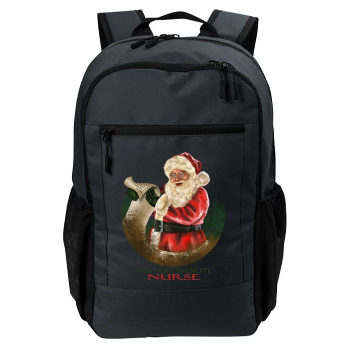 Santa Favorite Nurse Meaningful Gift Daily Commute Backpack