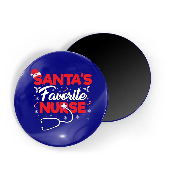 SantaS Favorite Nurse Funny Christmas Nursing Staff Xmas Gift Magnet