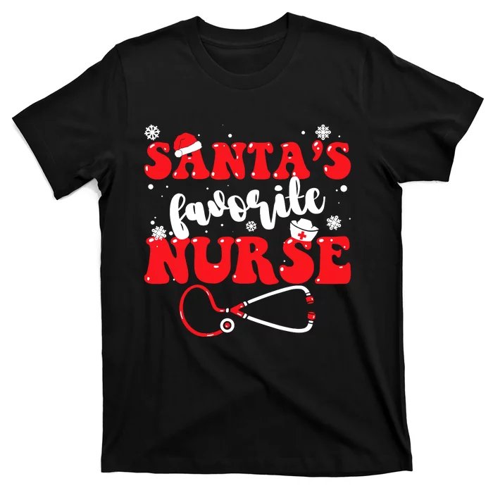 SantaS Favorite Nurse Christmas T-Shirt