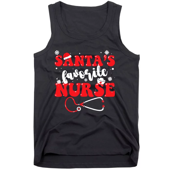 SantaS Favorite Nurse Christmas Tank Top