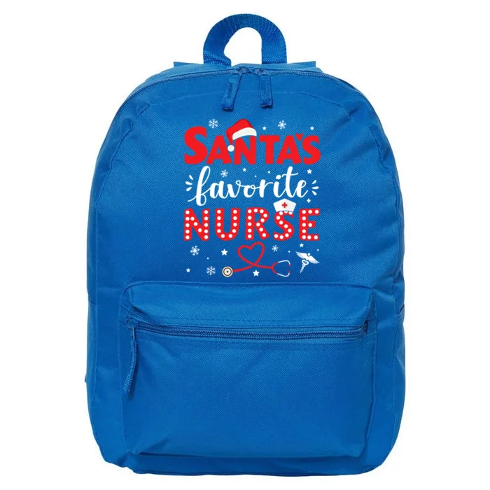 Santa Favorite Nurse For Christmas In Hospital Gift 16 in Basic Backpack