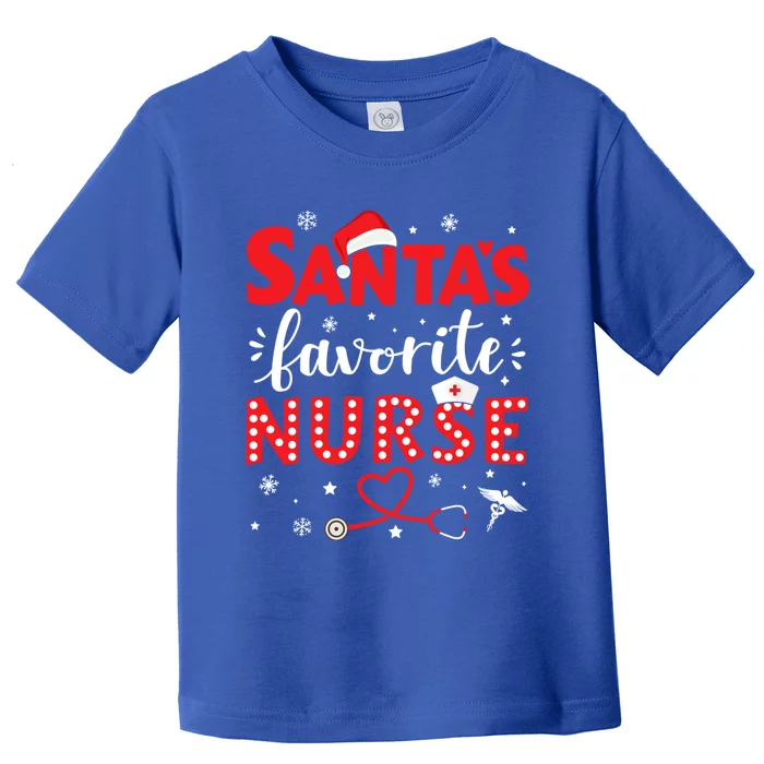 Santa Favorite Nurse For Christmas In Hospital Gift Toddler T-Shirt