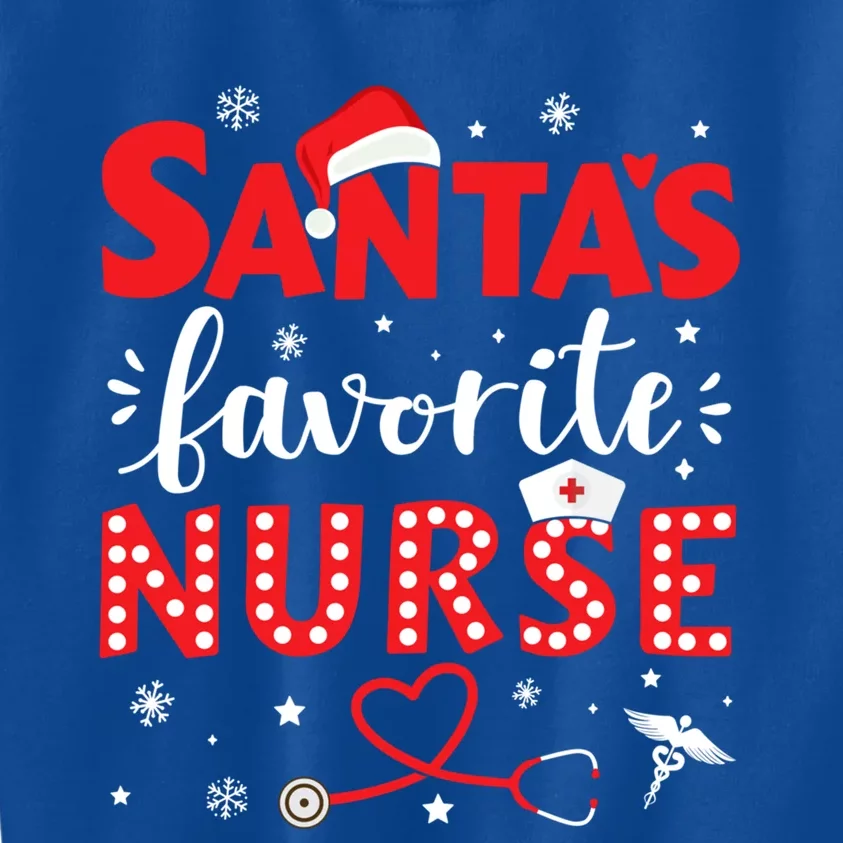 Santa Favorite Nurse For Christmas In Hospital Gift Kids Sweatshirt