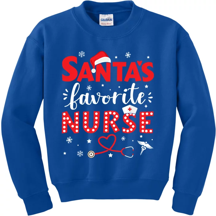 Santa Favorite Nurse For Christmas In Hospital Gift Kids Sweatshirt