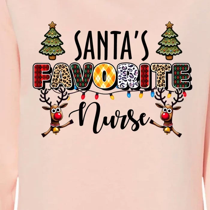 Santa Favorite Nurse Holiday Christmas Merry Xmas Womens California Wash Sweatshirt