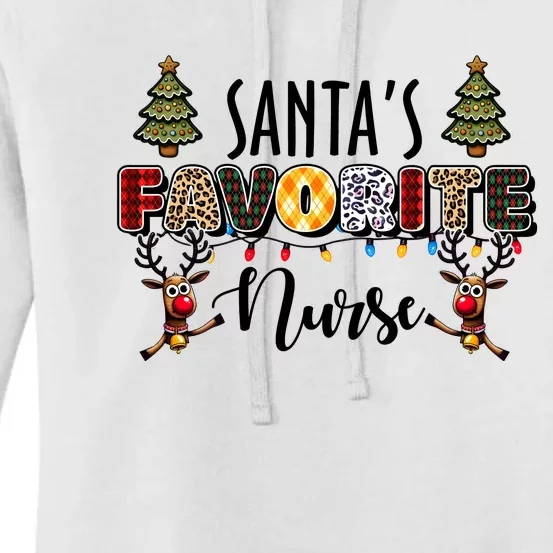 Santa Favorite Nurse Holiday Christmas Merry Xmas Women's Pullover Hoodie