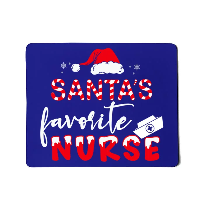 SantaS Favorite Nurse Great Gift Mousepad