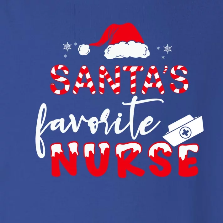 SantaS Favorite Nurse Great Gift Toddler Long Sleeve Shirt