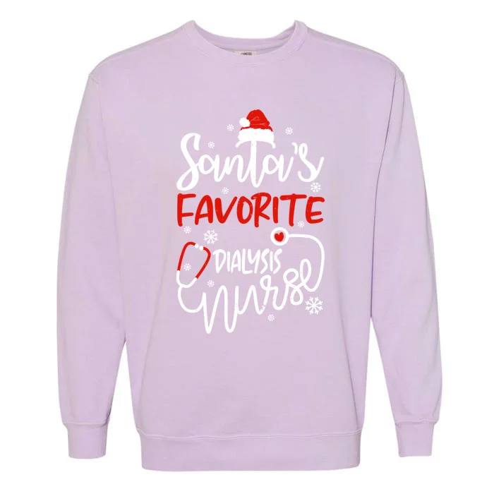 Santas Favorite Nurse Gift Garment-Dyed Sweatshirt