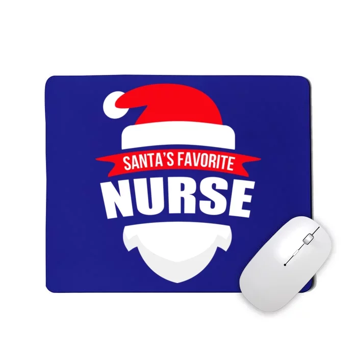 SantaS Favorite Nurse Gift Fun Christmas Wear Mousepad