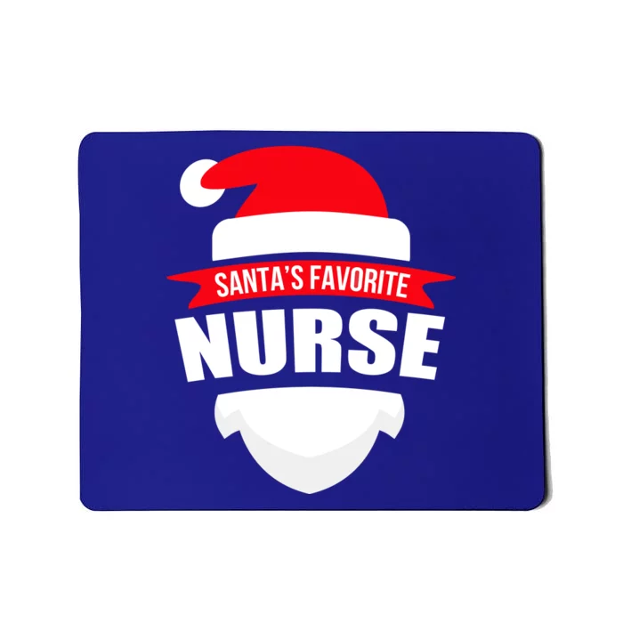 SantaS Favorite Nurse Gift Fun Christmas Wear Mousepad