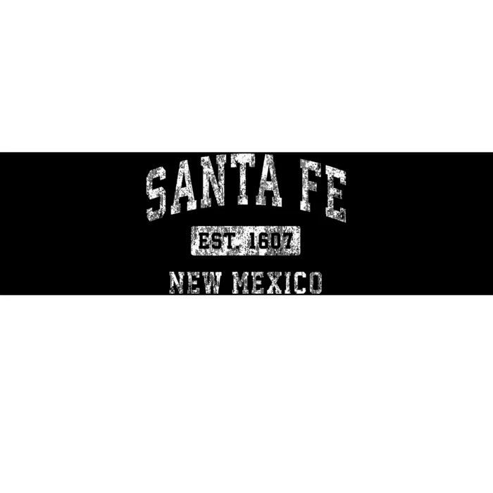 Santa Fe New Mexico Nm Vintage Established Sports Bumper Sticker