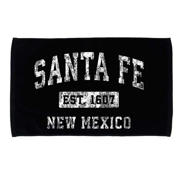 Santa Fe New Mexico Nm Vintage Established Sports Microfiber Hand Towel