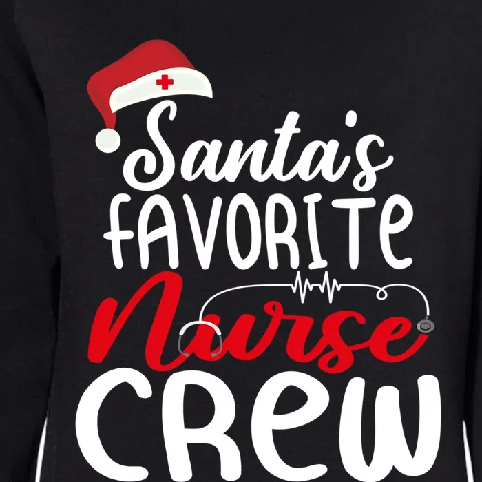 Santas Favorite Nurse Crew Gift Womens California Wash Sweatshirt