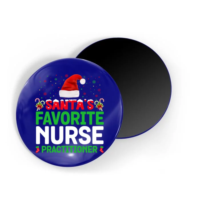 Santas Favorite Nurse Practitioner Christmas Matching Gift Magnet