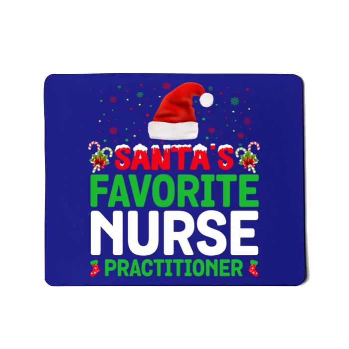 Santas Favorite Nurse Practitioner Christmas Matching Gift Mousepad