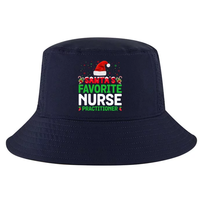 Santas Favorite Nurse Practitioner Christmas Matching Gift Cool Comfort Performance Bucket Hat