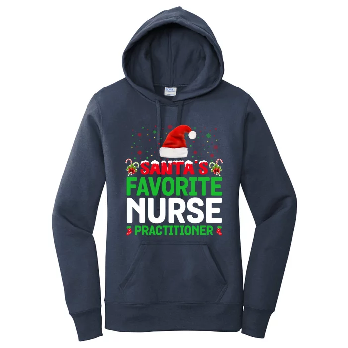 Santas Favorite Nurse Practitioner Christmas Matching Gift Women's Pullover Hoodie