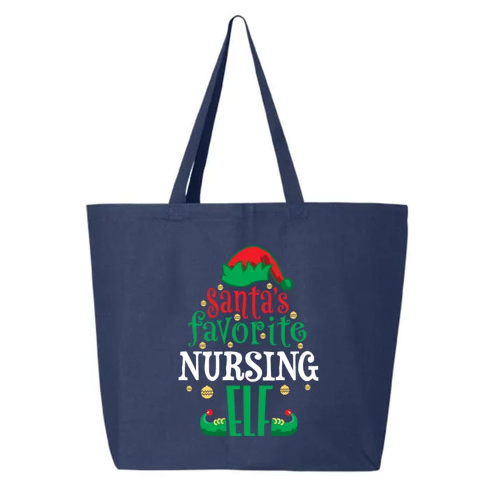 Santas Favorite Nursing Elf Christmas Family Matching Cute Gift 25L Jumbo Tote