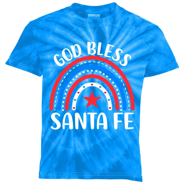 Santa Fe New Mexico Gift I Love Santa Fe Usa Gift Kids Tie-Dye T-Shirt