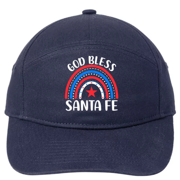 Santa Fe New Mexico Cute Gift I Love Santa Fe Usa Gift 7-Panel Snapback Hat