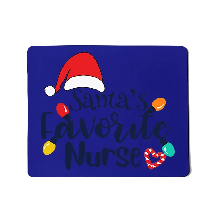 SantaS Favorite Nurse Medical Christmas Nursing Ugly Xmas Gift Mousepad