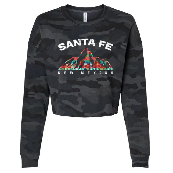 Santa Fe New Mexico Family Travel Hiking Camping Skiing Trip Funny Gift Cropped Pullover Crew