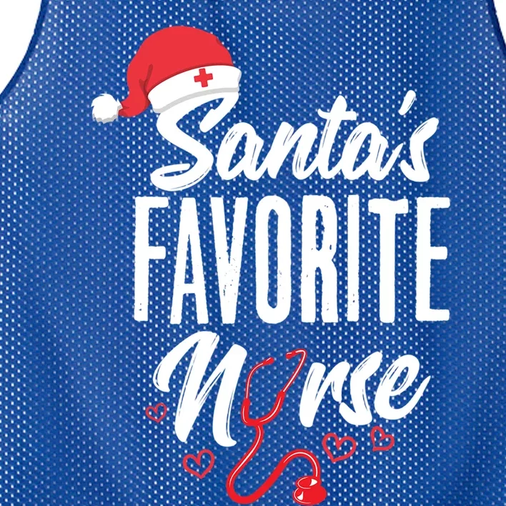 Santas Favorite Nurse Christmas Nursing Costume Xmas Gift Mesh Reversible Basketball Jersey Tank