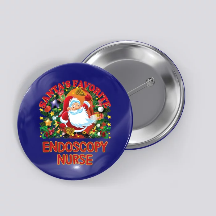 Santas Favorite Nurse Gift Endoscopy Nurse Accessories Gift Button