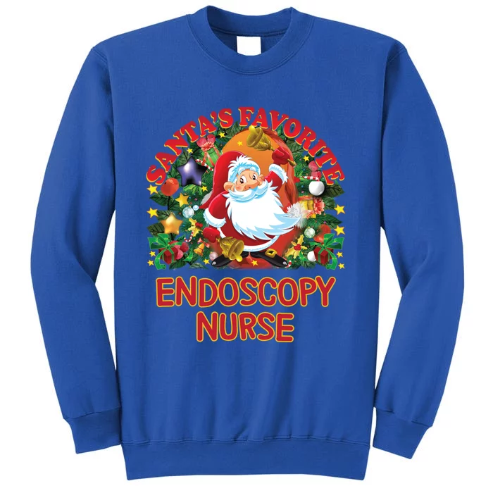 Santas Favorite Nurse Gift Endoscopy Nurse Accessories Gift Tall Sweatshirt