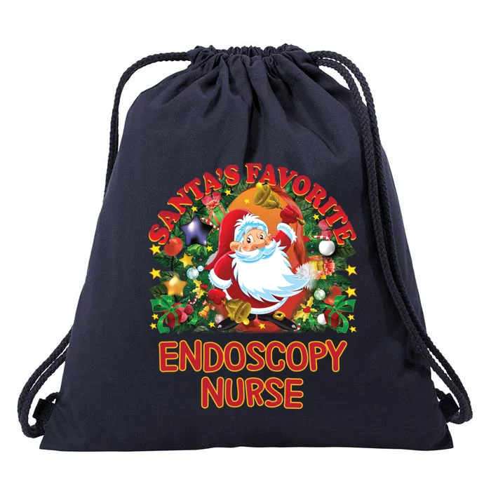 Santas Favorite Nurse Gift Endoscopy Nurse Accessories Gift Drawstring Bag