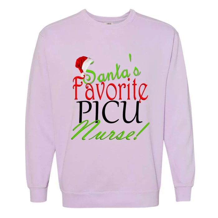 Santas Favorite Nurse Gift Garment-Dyed Sweatshirt