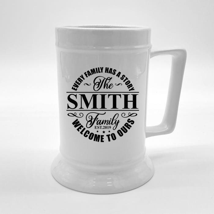 Smith Family Name Every Family Has A Story The Smith Family Gift Front & Back Beer Stein