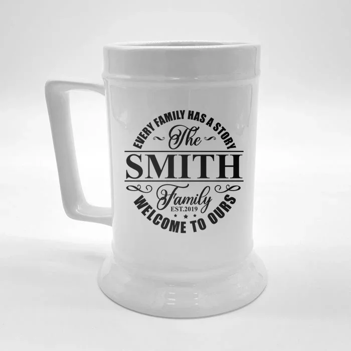 Smith Family Name Every Family Has A Story The Smith Family Gift Front & Back Beer Stein